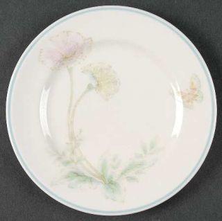 Noritake Summer Blossom Bread & Butter Plate, Fine China Dinnerware   Pink/Yello