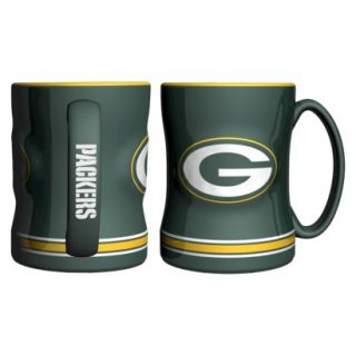 Boelter Brands NFL 2 Pack Green Bay Packers Relief Mug   15 oz
