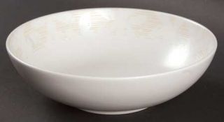 Calvin Klein Tonal Floral Coupe Soup Bowl, Fine China Dinnerware   Ivory And San