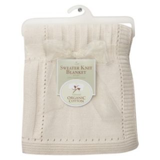 TL Care Organic Sweater Knit Baby Blanket