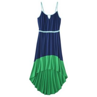 Merona Petites Sleeveless High Low Maxi Dress   Blue/Aqua LP