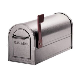 Deluxe Heavy Duty Rural Mailbox   Pewter