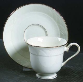 Lenox China Golden Sand Dune Footed Cup & Saucer Set, Fine China Dinnerware   Ca