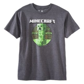 Minecraft Mens Graphic Tee   Gray L