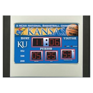 Team Sports America Kansas Scoreboard Desk Clock