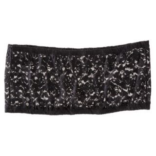 Miss Oops Womens Lace Bandeau Tube   Black L/XL