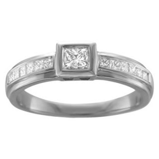 0.5 CT.T.W. Diamond Ring in 14K White Gold   Size 5.5