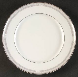 Mikasa Royal Master Salad Plate, Fine China Dinnerware   White Flowers On Gray B