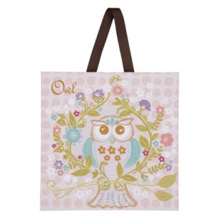 Living Textiles Baby Canvas Art   0 is for Owl
