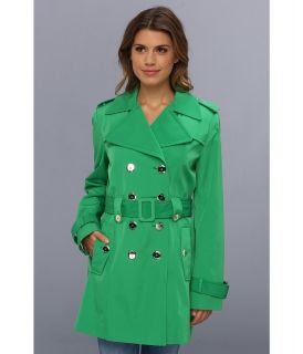 Calvin Klein Belted Trench Coat Womens Coat (Green)