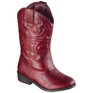 Toddler Girls Cherokee Gregoria Cowboy Boot   Red 10
