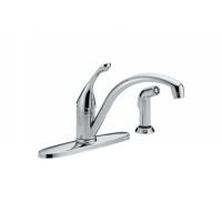 Delta Faucet 440 WE DST Collins Single Handle Kitchen Faucet with Side Spray