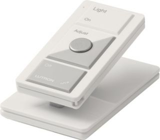 Lutron LPED1WH Maestro Wireless Pico Remote Controller, Portable Tabletop Stand White