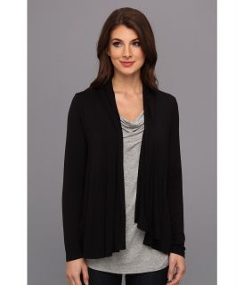 Christin Michaels Siena Layered Cardigan Womens Sweater (Black)