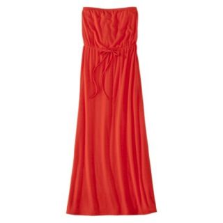 Mossimo Supply Co. Juniors Strapless Maxi Dress   Hot Coral L(11 13)