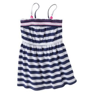 Circo Infant Toddler Girls Smocked Top Striped Sun Dress   Navy 2T