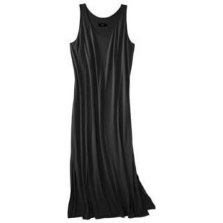 Mossimo Womens Plus Size Sleeveless V Neck Maxi Dress   Black 1