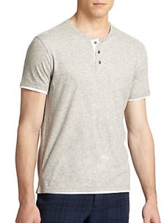 Double Layer Jersey Henley