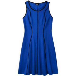 Mossimo Womens Sleeveless Fit and Flare Dress   Athens Blue S