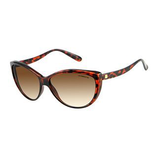 Liz Claiborne Love Boat Cat Eye Sunglasses, Tortoise, Womens