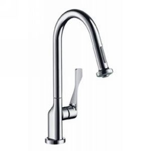 Hansgrohe 39835801 Axor Citterio Single Handle Pull Out Spray Kitchen Faucet