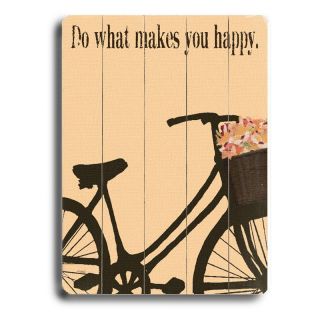 Artehouse 14 x 20 in. Do what Makes You Happy Wall Art Multicolor   0003 9349 26
