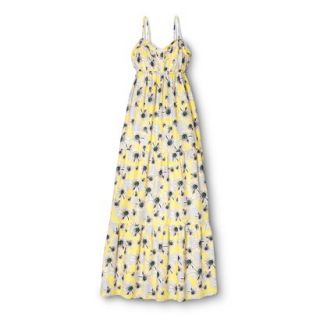 Mossimo Supply Co. Juniors Tiered Maxi Dress   Yellow Sunflower XS(1)