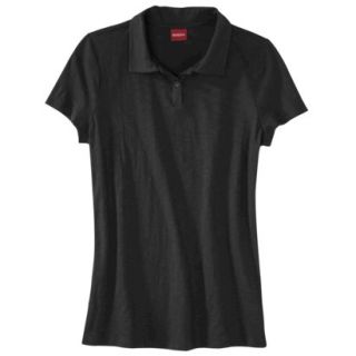 Merona Womens Short Sleeve Polo   Black XS