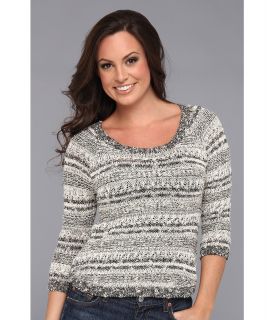 Lucky Brand Opal Boatneck Pullover Womens Sweater (Black)