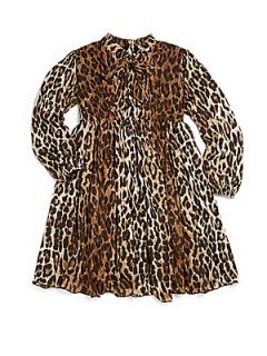 Dolce & Gabbana Toddlers & Little Girls Leopard Print Tie Dress   Leopard