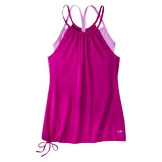 C9 by Champion Womens Double Layer Tank   Exotic Pink XXL