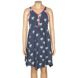 Summer Palm Girls Dress Blue In Sizes Large, Small, X Small, Medium F