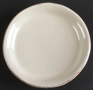 Vietri (Italy) Crema Canape Plate, Fine China Dinnerware   Cream Body, Bubbled G