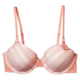 Gilligan & OMalley Womens Full Coverage Nursing Bra   Shadow Stripe Coral 48D