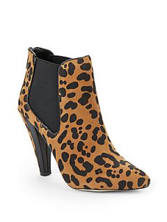Fife Leopard Print Suede Ankle Boots   Leopard Suede