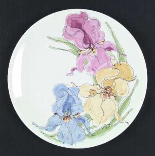Villeroy & Boch Iris Yellow/Pink/Blue Dinner Plate, Fine China Dinnerware   Yell