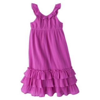 Cherokee Infant Toddler Girls Ruffle Maxi Dress   Pink 3T