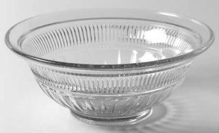 Anchor Hocking Annapolis Round Bowl   Clear,Pressed,Panels&Vertical Pattern
