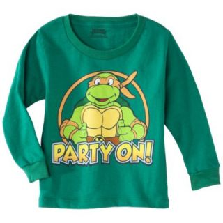 Teenage Mutant Ninja Turtles Infant Toddler Boys Long Sleeve Tee   Green 4T
