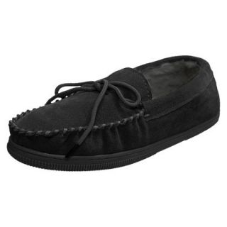 Mens Bosto Faux Suede Slippers Black 12