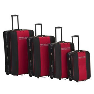 Rockland Polo Equipment 4 pc. Expandable Luggage Set   Red