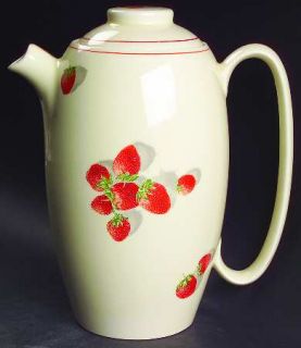 WS George Shortcake Coffee Pot & Lid, Fine China Dinnerware   Strawberries,One R