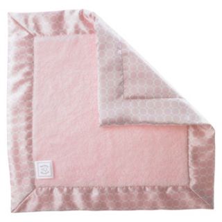 Swaddle Designs Fuzzy Baby Lovie & Mini Mod Satin   Pastel Pink