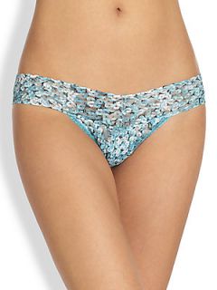 Hanky Panky Sequins Low Rise Thong   Ice Blue