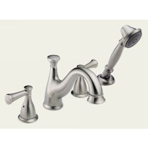 Delta Faucet MTZ T4740 SSLHP Firesale 2 Handle Style Roman Tub Faucet with Hands