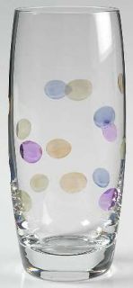 Tabla Crystal Mime Highball Glass   Clear,Multicolor Dots,No Trim,Barware