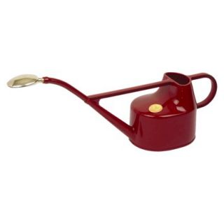Haws 1.3 gallon Deluxe Outdoor Plastic Watering Can in Red