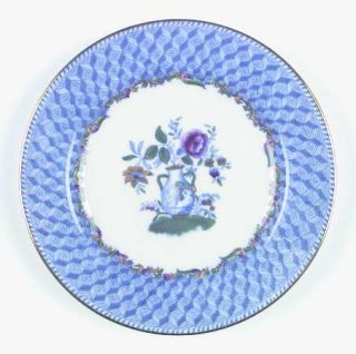 Spode Portland Vase Blue (Gold Trim,Smooth) Dessert/Pie Plate, Fine China Dinner