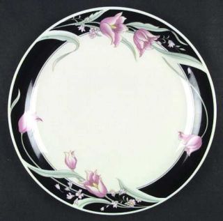 China Pearl Serena (White Background) Dinner Plate, Fine China Dinnerware   Ston