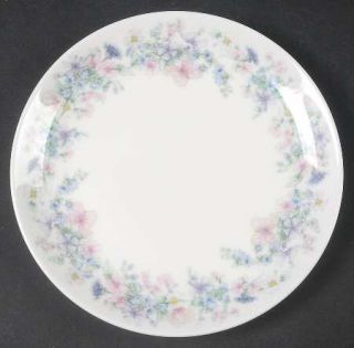 Wedgwood Angela Bread & Butter Plate, Fine China Dinnerware   Pastel Flowers, Sm